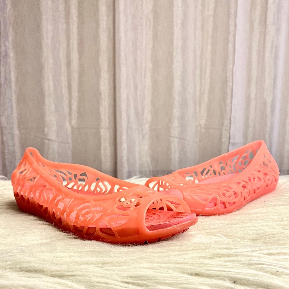 Crocs Isabella Lace Flats Jellies Size 9
